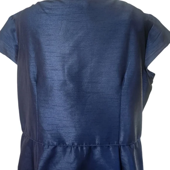 WAYWARD FANCIES eShakti Floral Vine Embroidered Dupioni Dress - Size 4X - Picture 7 of 12